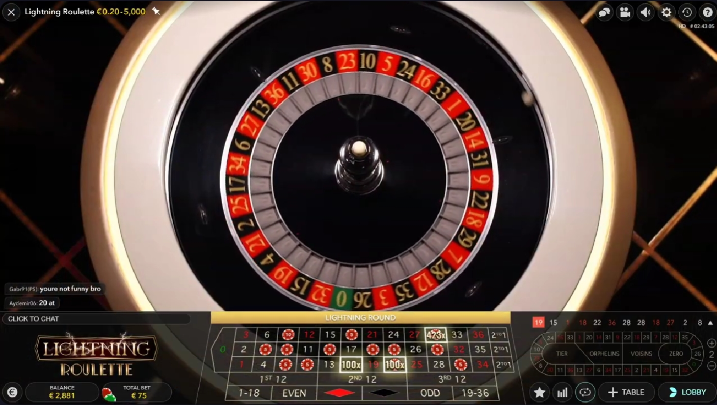 Lightning Roulette